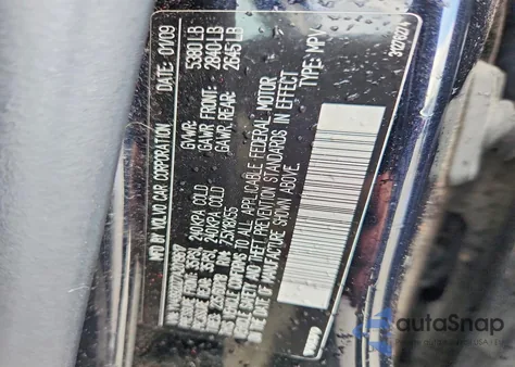 2010 Volvo Xc60 T6 z USA, uszkodzony, nr VIN YV4992DZ7A2019617